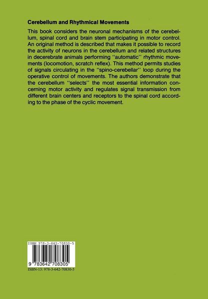 Produktbild: Cerebellum and Rhythmical Movements