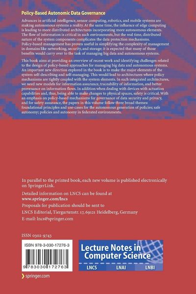 Produktbild: Policy-Based Autonomic Data Governance