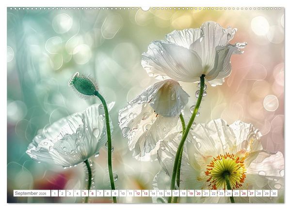Produktbild: Bezaubernde Mohnblumen (hochwertiger Premium Wandkalender 2026 DIN A2 quer), Kunstdruck in Hochglanz