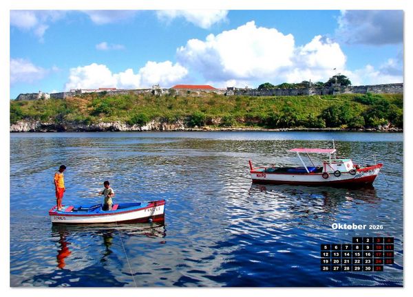Produktbild: Pescadores - Fischer in Havanna (Wandkalender 2026 DIN A3 quer), CALVENDO Monatskalender