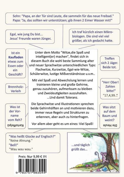Produktbild: Die besten Flachwitze, Kalauer und Wortspiele f&uuml;r Kinder und Erwachsene