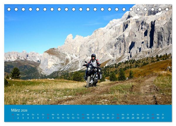 Produktbild: Freude an - Spa&szlig; mit der BMW GS (Tischkalender 2026 DIN A5 quer), CALVENDO Monatskalender