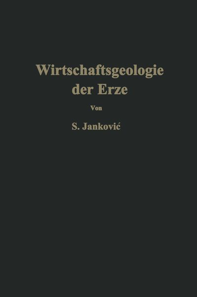 Produktbild: Wirtschaftsgeologie der Erze