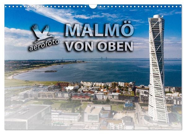 Produktbild: Malm&ouml; von oben (Wandkalender 2026 DIN A3 quer), CALVENDO Monatskalender