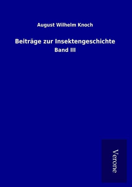 Produktbild: Beitr&auml;ge zur Insektengeschichte