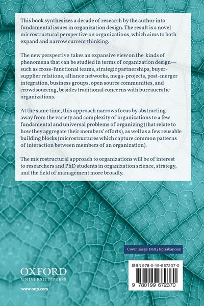 Produktbild: Microstructure of Organizations
