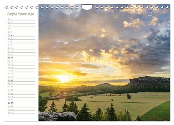 Produktbild: Der Sonne entgegen &ndash; Elbsandstein (Wandkalender 2026 DIN A4 quer), CALVENDO Monatskalender