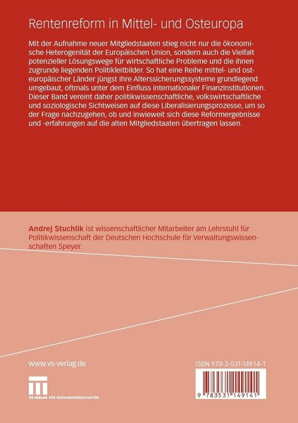 Produktbild: Rentenreform in Mittel- und Osteuropa