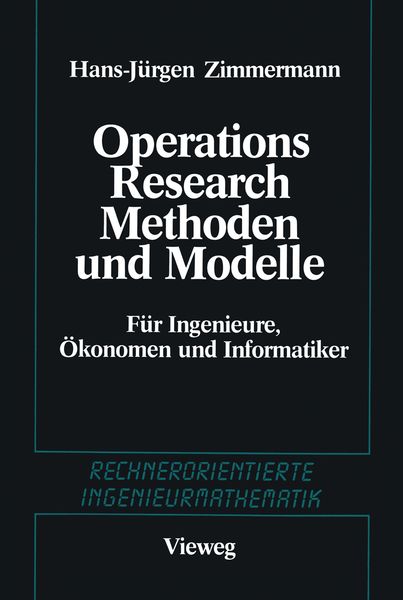 Produktbild: Methoden und Modelle des Operations Research