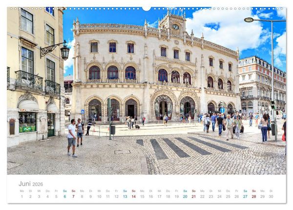 Produktbild: Lissabon - Stadt der K&ouml;nige (hochwertiger Premium Wandkalender 2026 DIN A2 quer), Kunstdruck in Hochglanz