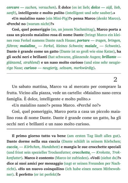 Produktbild: Storie di Maialino Nano A1-A2 - Italienisch lernen mit lustigen Kurzgeschichten (+ Audio-CD)