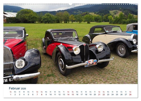 Produktbild: Bugatti Traumautos (hochwertiger Premium Wandkalender 2026 DIN A2 quer), Kunstdruck in Hochglanz