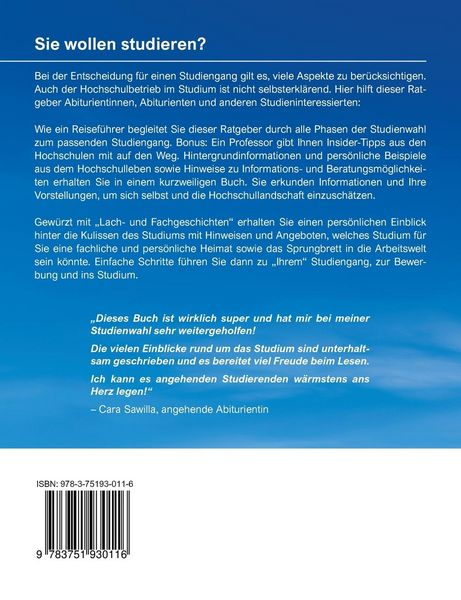 Produktbild: Reisebegleiter zum Wunsch-Studium: Insider-Tipps zur Studienwahl