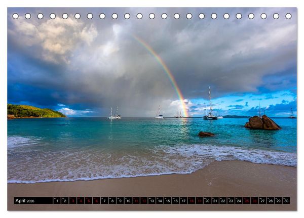 Produktbild: Seychellen - Das wahre Paradies (Tischkalender 2026 DIN A5 quer), CALVENDO Monatskalender