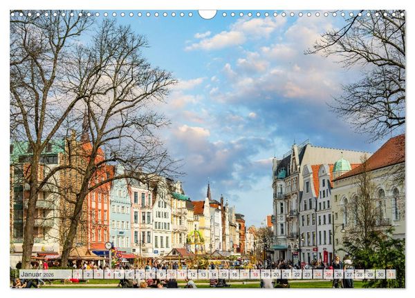 Produktbild: Rostock Impressionen (Wandkalender 2026 DIN A3 quer), CALVENDO Monatskalender