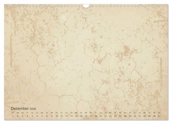 Produktbild: Vintage DIY Bastel-Kalender - Zum Selbstgestalten (Wandkalender 2026 DIN A3 quer), CALVENDO Monatskalender