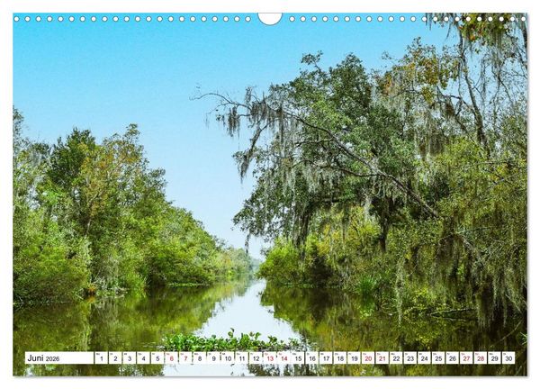 Produktbild: Louisiana - S&uuml;mpfe und Plantagenh&auml;user (Wandkalender 2026 DIN A3 quer), CALVENDO Monatskalender