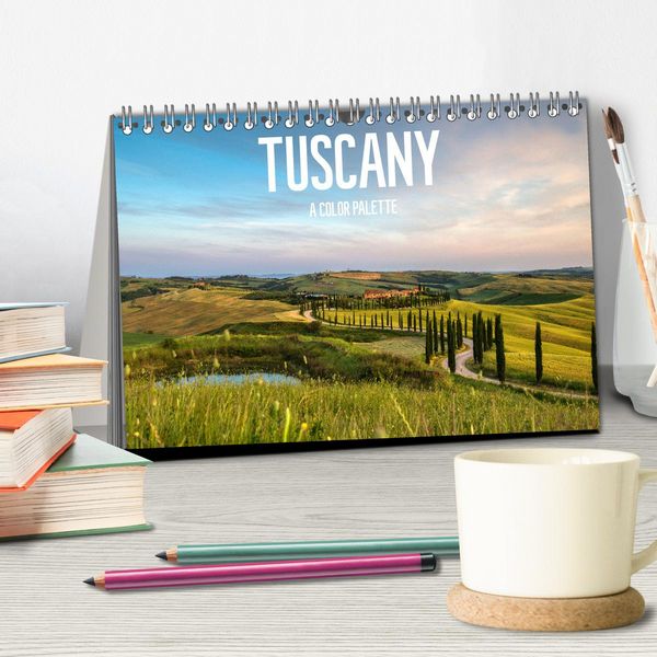Produktbild: Tuscany A color palette (Desk Calendar 2026 DIN A5 landscape), CALVENDO 12 Month DeskCalendar