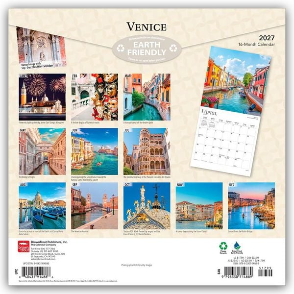 Produktbild: Venice &ndash; Venedig 2027 &ndash; 16-Monatskalender