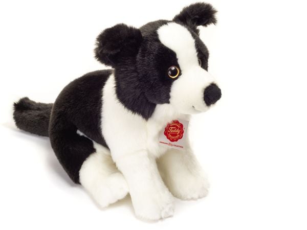 Produktbild: Teddy Hermann 91959 - Border Collie Welpe sitzend, Stofftier, Pl&uuml;schtier, 25cm