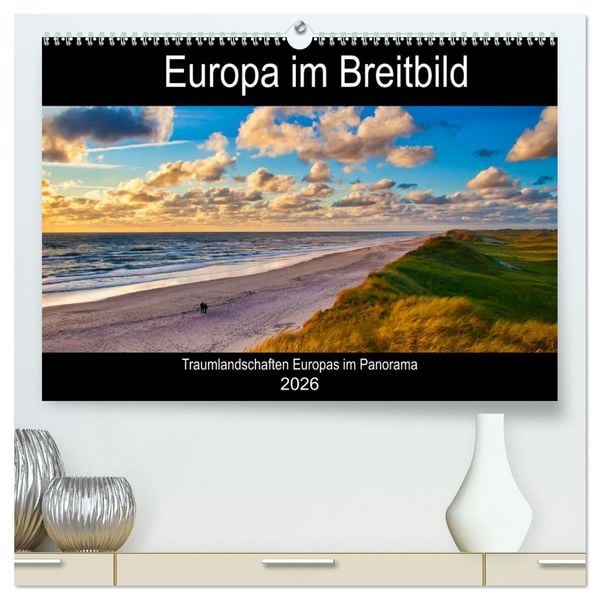 Produktbild: Europa im Breitbild (hochwertiger Premium Wandkalender 2026 DIN A2 quer), Kunstdruck in Hochglanz