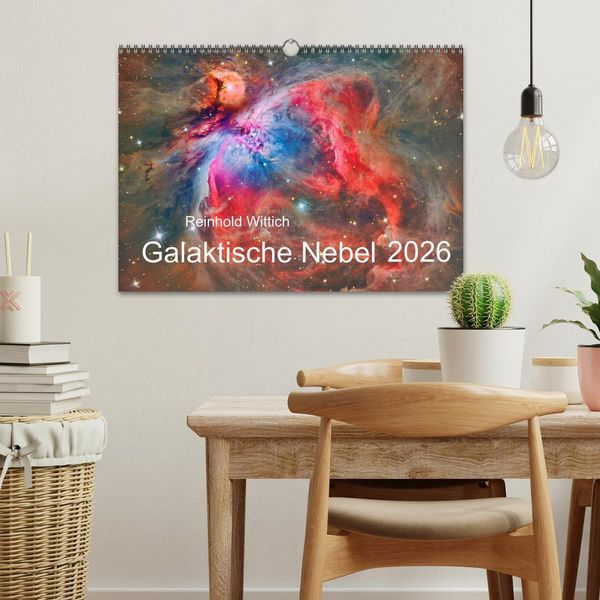 Produktbild: Galaktische Nebel (Wandkalender 2026 DIN A3 quer), CALVENDO Monatskalender