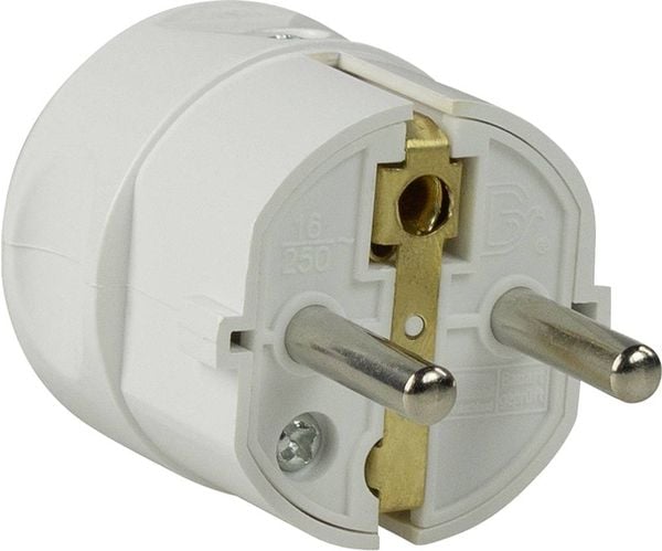 Produktbild: AS Schwabe 45031 Schutzkontaktstecker Kunststoff 230V Wei&szlig; IP20