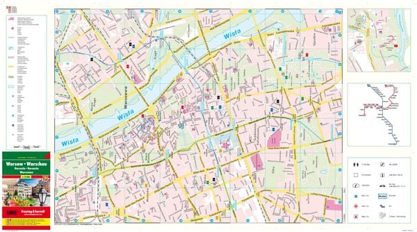 Produktbild: Warschau, Stadtplan 1:12.000, City Pocket + The Big Five