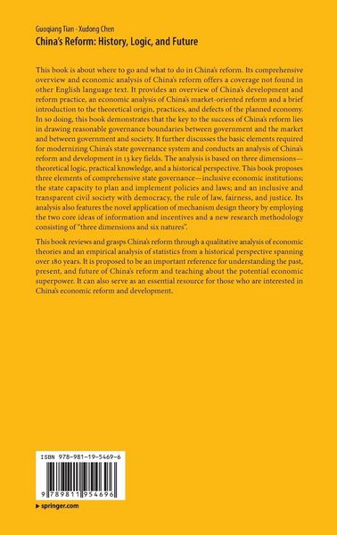 Produktbild: China&rsquo;s Reform: History, Logic, and Future