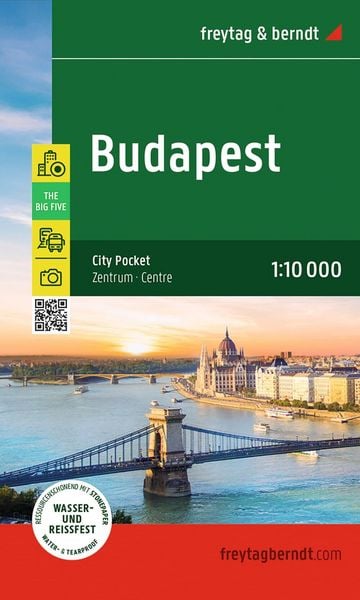 Produktbild: freytag & berndt Innenstadtplan Budapest 1:10.000