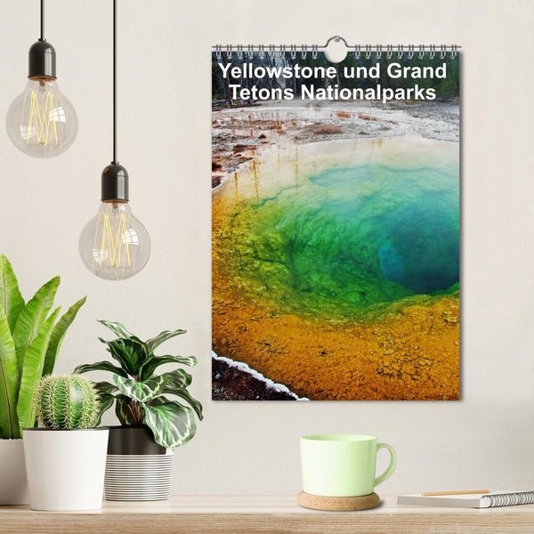 Produktbild: Yellowstone und Grand Tetons Nationalparks (Wandkalender 2026 DIN A4 hoch), CALVENDO Monatskalender