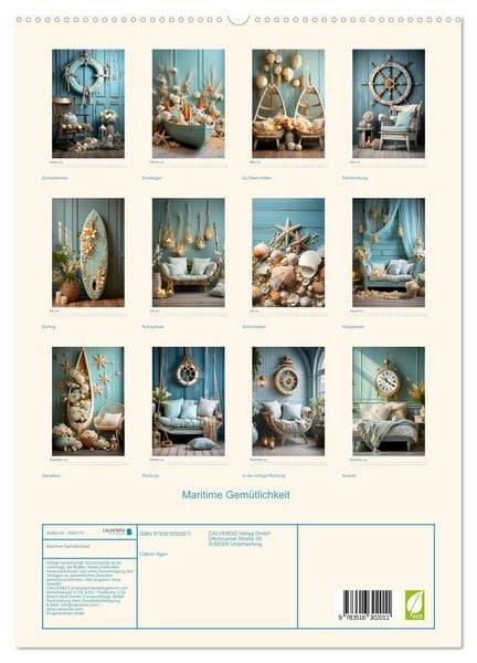 Produktbild: Maritime Gem&uuml;tlichkeit (hochwertiger Premium Wandkalender 2026 DIN A2 hoch), Kunstdruck in Hochglanz