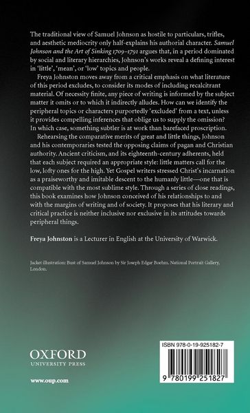 Produktbild: Samuel Johnson and the Art of Sinking 1709-1791