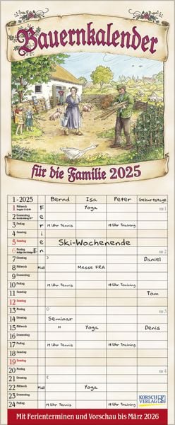 Bauernkalender 2025