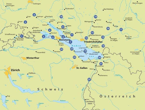 Produktbild: BVA Die 25 sch&ouml;nsten E-Bike Touren am Bodensee