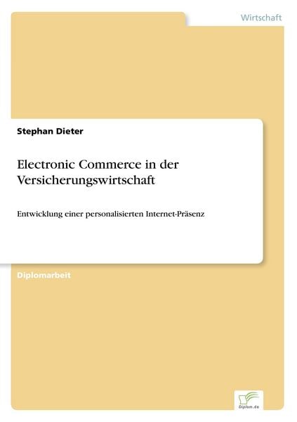 Produktbild: Electronic Commerce in der Versicherungswirtschaft
