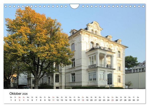 Produktbild: Wiesbaden - Stadt der Villen (Wandkalender 2026 DIN A4 quer), CALVENDO Monatskalender
