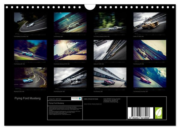 Produktbild: Flying Ford Mustang (Wandkalender 2026 DIN A4 quer), CALVENDO Monatskalender
