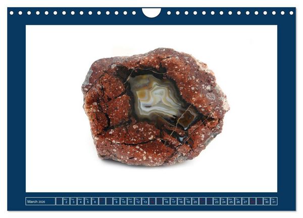 Produktbild: Agates - Polished semi-precious stones (Wall Calendar 2026 DIN A4 landscape), CALVENDO 12 Month Wall Calendar