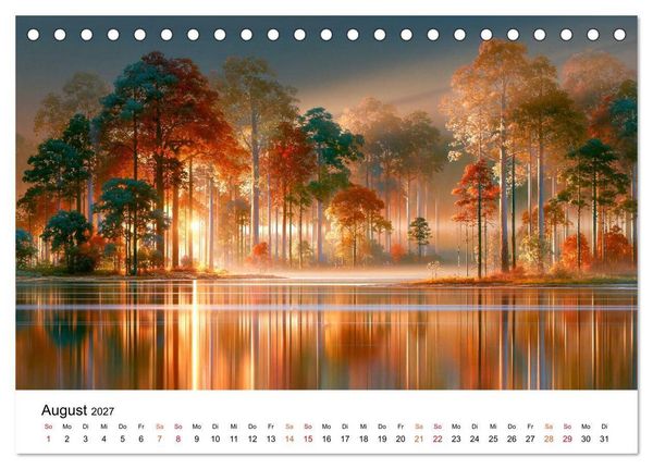 Produktbild: Zeitreise Natur (Tischkalender 2027 DIN A5 quer), CALVENDO Monatskalender