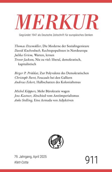 Produktbild: MERKUR 4/2025, Jg.79