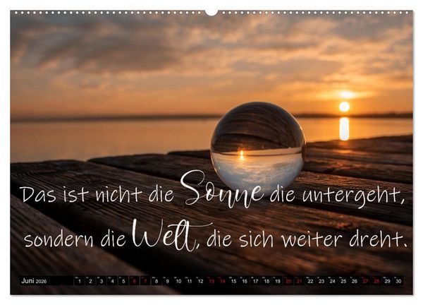 Produktbild: Bilder und Texte f&uuml;r die Seele (hochwertiger Premium Wandkalender 2026 DIN A2 quer), Kunstdruck in Hochglanz