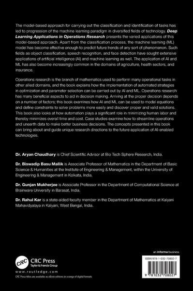Produktbild: Deep Learning Applications in Operations Research