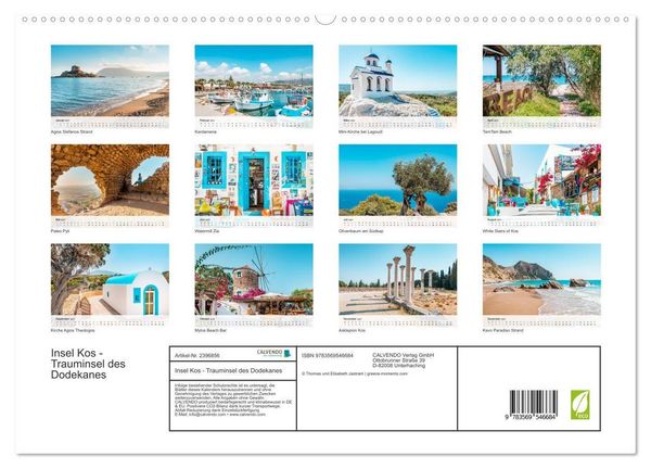 Produktbild: Insel Kos - Trauminsel des Dodekanes (hochwertiger Premium Wandkalender 2027 DIN A2 quer), Kunstdruck in Hochglanz