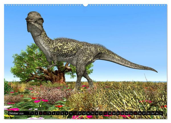 Produktbild: Dinosaurier. Urzeitliche Giganten (Wandkalender 2026 DIN A2 quer), CALVENDO Monatskalender