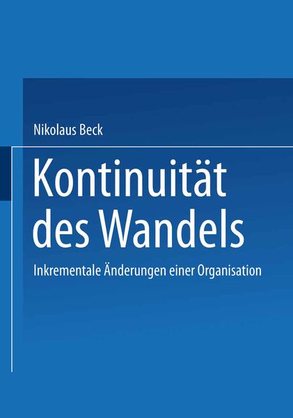 Produktbild: Kontinuit&auml;t des Wandels