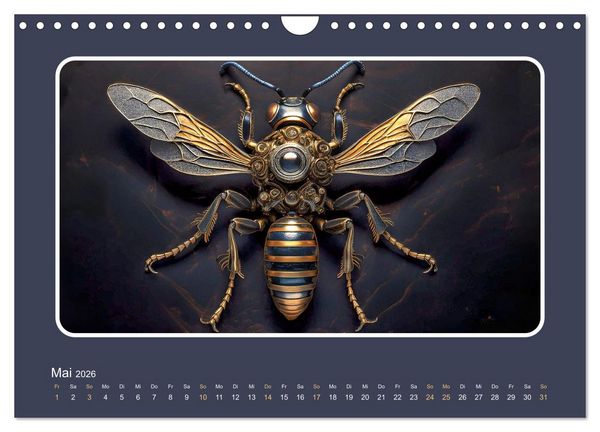 Produktbild: Roboterinsekten (Wandkalender 2026 DIN A4 quer), CALVENDO Monatskalender