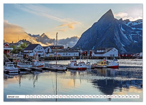 Produktbild: Lofoten - Norwegische Trauminseln (Wandkalender 2026 DIN A2 quer), CALVENDO Monatskalender