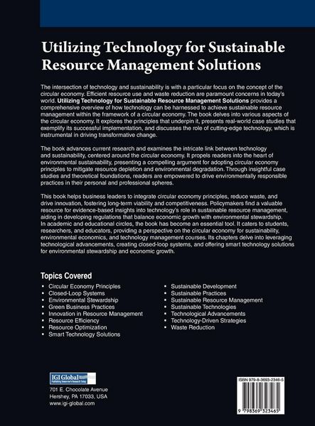 Produktbild: Utilizing Technology for Sustainable Resource Management Solutions