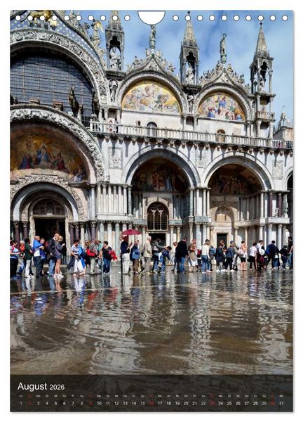 Produktbild: Fotografischer Streifzug durch Venedig (Wandkalender 2026 DIN A4 hoch), CALVENDO Monatskalender